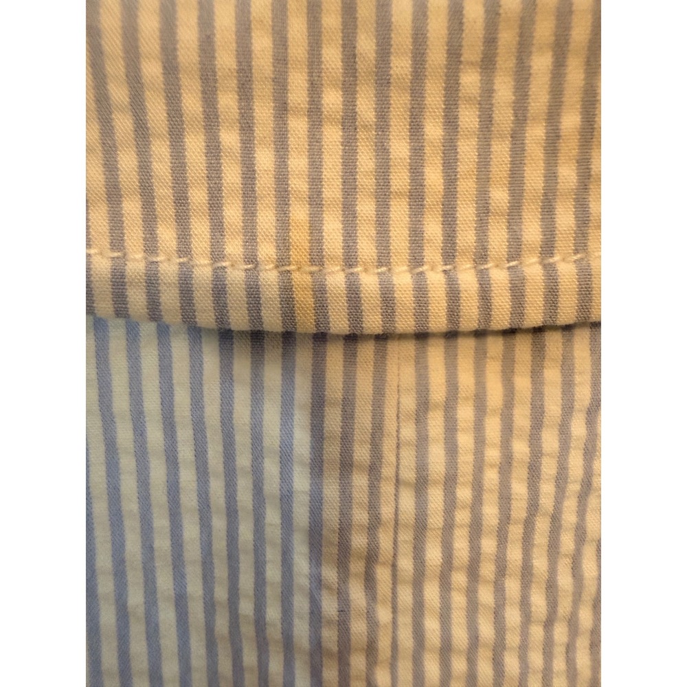 J.Crew‎ Seersucker Blazer Blue White Stripe Cotton Stretch Size 2 Preppy - Picture 4 of 6